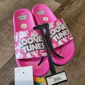 Looney Tunes Warner Bros. Kids Pink Slide Sandals